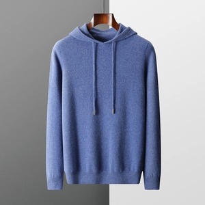 Sudadera con capucha de lana 100% para hombre, sudadera informal de gran tamaño, suéter de gama alta, Sudadera con capucha de otoño e invierno - Product Image 3