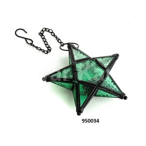 Decorative <b>Silver</b> Metal American Style Handmade Christmas Candle <b>Lantern</b> for Home Decoration - Product Image 4