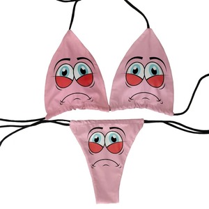 Traje de baño suave que absorbe la humedad Oem, conjunto de Bikini sin cables con almohadilla para el pecho, Bikini dividido, traje de baño de verano para mujer - Product Image 4