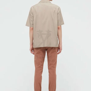 New Design Mesh Printed 100% Cotton Custom Design <b>Collar</b> Short Sleeve Button up <b>Men</b> <b>Shirts</b> - Product Image 5