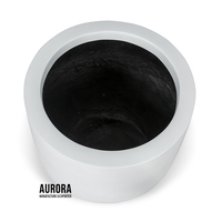 Jardinières en fibre de verre personnalisées, écologiques, durables et légères avec trou de drainage, disponibles en OEM/ODM pour jardin, maison, balcon et aménagement intérieur