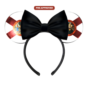 Bandeau personnalisé sur commande – Concept oreilles de souris sur mesure avec design pré-approbatif – Drapeau de l'État de la Floride - Product Image 1