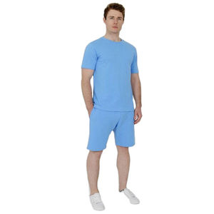 Nouveauté personnalisée été hommes 2PC ensemble sport costume à manches courtes t-shirt et short deux pièces Twin ensemble hommes court ensemble à vendre à vendre - Product Image 4