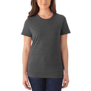 T-shirts pour femmes en coton 100% en gros, respirants, grande taille, décontractés, unis, col rond, manches courtes, 180g, logo personnalisé BD - Product Image 3