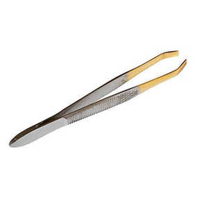 Pince à sourcils vente en gros en acier inoxydable pince à sourcils pointue inclinée - Product Image 6