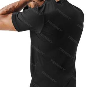 Nueva llegada Unisex de lujo logotipo personalizado de impresión cuello falso de gran tamaño camiseta de los hombres al por mayor hecho en Pakistán para Fitness - Product Image 2