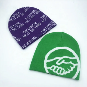 OEM Bonnet d'hiver personnalisé de haute qualité nouvelle mode doux adultes acrylique Jacquard étiquette d'impression complète chaud adulte manchette voyage - Product Image 1