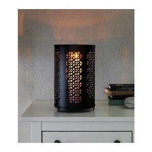 Support votif en fer à finition antique avec un travail floral au laser fin pour créer une esthétique vintage dans des intérieurs modernes - Product Image 4