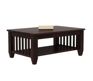Mesa de centro de estilo tradicional de madera de Sheesham maciza, 4 taburetes tallados, Mesa Central cuadrada para muebles de sala de estar interior/exterior - Product Image 2