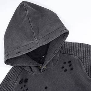 Recién llegado, sudaderas con capucha bordadas de angustia de Color sólido, sudaderas con capucha bordadas transpirables 2025 - Product Image 3