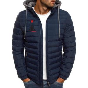 Chaqueta acolchada en capas con revestimiento de puntos y cremallera corta informal de ajuste holgado para hombre de invierno de nuevo estilo - Product Image 6