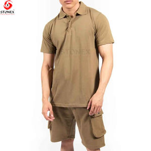 Ensemble T-shirt et short décontracté pour homme en fibre de bambou respirante, personnalisé, vente en gros, été - Product Image 3