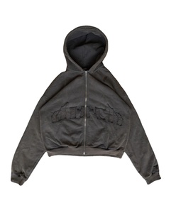 Ropa de calle, diseño personalizado, 100% algodón, peso pesado, bordado desgastado, sudaderas con capucha para hombre - Product Image 5
