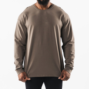 Camiseta de manga larga para deportes y ocio para hombre, Camiseta holgada para exteriores para Fitness, baloncesto, correr, deportes, a la moda - Product Image 3