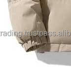 Chaqueta bomber de poliéster holgada para hombre, talla XS, tela de lona, cremallera, cordón, cuello levantado, abrigo bordado - Product Image 5