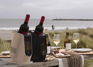 [Hylium Industries] Enfriador de vino inalámbrico Premium Negro () Enfriador de vino con refrigeración termoeléctrica eficiente de 80W - Product Image 2