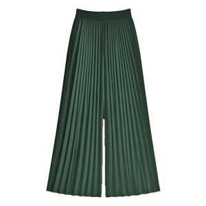 Pantalon Palazzo Élégant Ample pour Femme, Taille Mi-Haute, en Dentelle, Anti-Plis, Respirant, Séchage Rapide, en Polyester, Coupe Large, Formel, d'Été, avec Boutons - Product Image 5