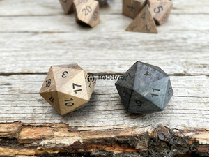 Unique <b>Polyhedral</b> Wooden <b>Dice</b> 7-Piece Set Durable Eco-Friendly Luxury Handmade for RPG Board Games Collectors Tradebyd - Product Image 2