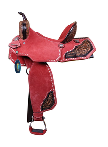 ชุดอานม้าหนังแท้คุณภาพระดับพรีเมี่ยมสำหรับความอดทนแบบตะวันตกและของจำเป็นสำหรับการขี่ม้าแข่งรถภาษาอังกฤษ - Product Image 6