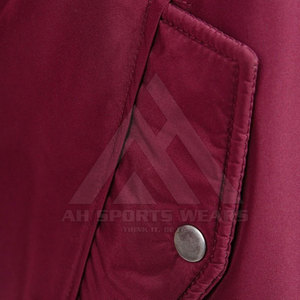 Chaquetas de bombardero de moda de invierno para hombre, chaquetas universitarias de béisbol de satén para hombre, ropa de abrigo ligera con cremallera completa - Product Image 4