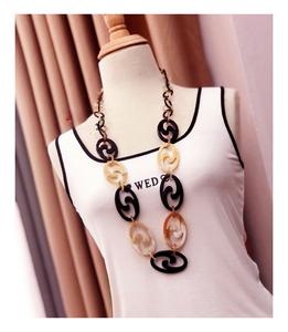 Collier de luxe en corne de buffle fait à la main, bijoux naturels et durables pour femmes, haute qualité - Product Image 5