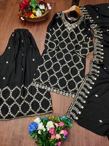 Traje bordado bohemio con cuello redondo de estilo lindo con secuencia lavable trabajo hasta la rodilla vestido largo tejido de verano - Product Image 6