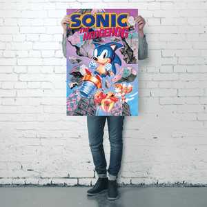 Affiche moderne pour Sonic the Hedgehog, design Break Through Rocks, pour décoration murale - Product Image 2