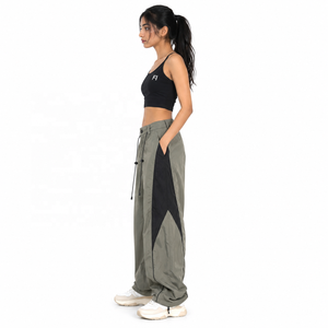 Wide Leg Casual Streetwear Drawstring men's pant Lightweight Breathable Elastic Waist Utility Bottoms Wholesale Supplier USA - Product Image 3