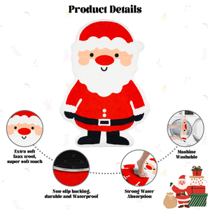 Falda para Árbol de Navidad, Diseño Redondo Rojo y Blanco, Cubierta Base, Decoración Festiva para el Hogar, Tela Suave, Personalizable de Fábrica - Product Image 2