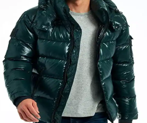 Veste en cuir pour hommes pour la saison d'hiver fermeture à glissière à manches longues coupe régulière vêtements de sport de motard pour adultes grande taille disponible personnalisable - Product Image 1