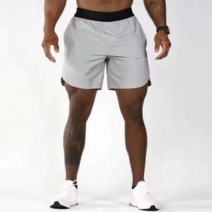 Nouveauté Shorts de sport pour homme, entraînement en salle de sport, jogging, taille élastique de haute qualité, respirant, toile unie, 100% coton - Product Image 3