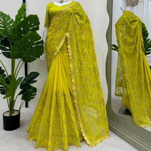 ส่าหรีผ้าไหมสำหรับผู้หญิงเหมาะกับเทศกาลและวันเทศกาลขายส่ง - Product Image 3