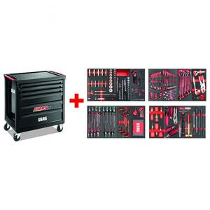 Gabinete con Ruedas USAG Start XL con Surtido de Mantenimiento 495 MC de 300 Piezas - Gabinetes para Herramientas - Product Image 1