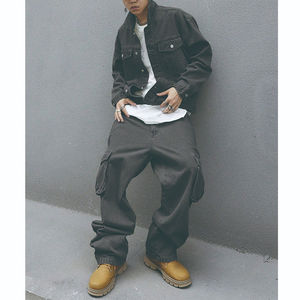 Ensemble de survêtements vintage pour hommes d'hiver, de haute qualité, surdimensionné, veste en molleton à manches longues, jean décontracté, costume imprimé, taille plus - Product Image 4