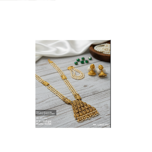 Top Quality Gold Plated Mangalsutra Set for Women Traditional Indian Wedding Jewelry with <b>Matching</b> Earrings - Product Image 2