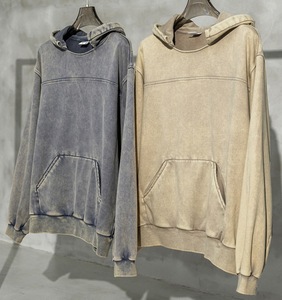 Sudadera con capucha para hombre, ropa informal de gran tamaño, Jersey vintage, lavado con ácido, recortado, desgastado, sudaderas con capucha, hudi para hombre - Product Image 4