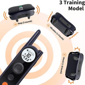 2023 étanche électronique choc broche chien Oem pas de mal chien collier de dressage avec aboiement contrôle chien <span class=keywords><strong>anti</strong></span>-aboiement collier - Product Image 3