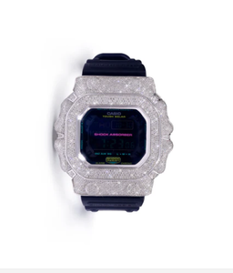 Round <b>Case</b> Stainless Steel <b>Watch</b> with Glass Dial 10 Bar Water Resistance Stainless Steel Band - Product Image 1