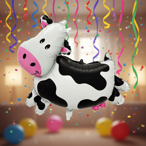 Globo de Mylar con Forma de Vaca para Fiestas, 33 Pulgadas (84.5 cm), Decoración para Fiestas - Product Image 2