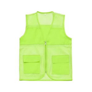 Gilet de travail antistatique en polyester pour les bénévoles, design en maille respirante, impression personnalisée pour la publicité et les événements d'équipe - Product Image 4