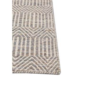 พรมลายเรขาคณิตสีเทาและสีดำ Abrash Adwv-13074 ผลิตจากผ้าวูลวิสโคสแบบทอเรียบ สำหรับบ้าน วัยรุ่น สำนักงาน-สำหรับห้องนั่งเล่น ห้องโถง ห้องต่างๆ - Product Image 4