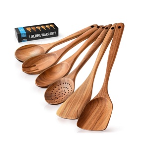 Ensemble de couverts en bois d'acacia d'excellente qualité pour ustensiles de cuisine et couverts de table en bois ensemble de couverts vente la plus populaire produit solide - Product Image 4