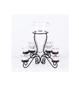 Bougeoir en cristal, décoration de la maison, autre support de bougie brillant, pour l'intérieur et l'extérieur - Product Image 1