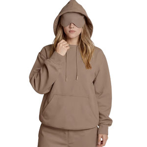 Sudadera con Capucha de Forro Polar para Mujer, Estilo Urbano, Lavado Ácido, Bordado Sólido, Nueva Colección Otoño Invierno, Cálida y Lavable - Product Image 5