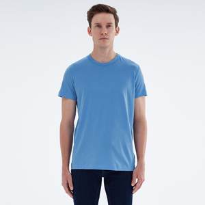 Camisetas de Manga Corta para Hombre, 50% Algodón, 50% Poliéster, con Logotipo en el Pecho Izquierdo - Product Image 1