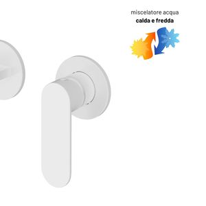 Rubinetto lavabo mono-leva di serie uno con finitura cromata lucida a due fori con scatola di installazione - Product Image 2