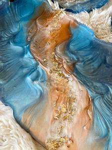 Organisateur compact de plateau de rangement de vanité en résine de Style ange de luxe pour pinceaux à parfum et plus encore pour commode ou décor de salle de bain - Product Image 5