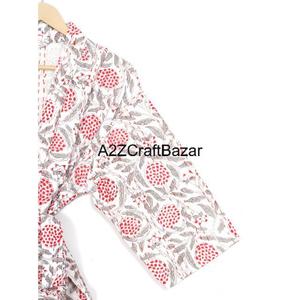 Chaqueta Kimono Elegante con Estampado Floral, Tejida, 100% Algodón, Acolchada para Verano e Invierno, Reversible, Transpirable y Cómoda - Product Image 3