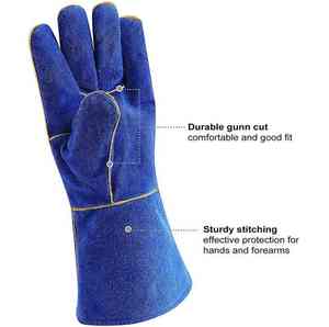 Gants de soudage en cuir les plus vendus en gros Meilleure tendance Meilleure protection des mains Style personnalisé pour les hommes Gants de soudage en cuir - Product Image 2