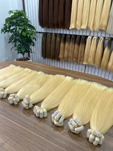 Extensiones de cabello virgen vietnamita de alta calidad Natural 100%, doble estiramiento, Super doble Cabello, trama recta natural, Color Natural - Product Image 6